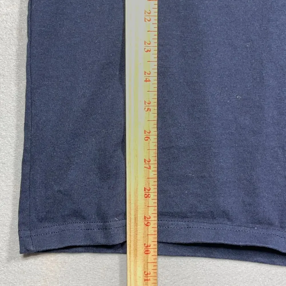 Champion T-Shirt Men‎ XL Vintage Y2K Yellow Eye Spiral Graphic Navy Blue - Picture 5 of 10